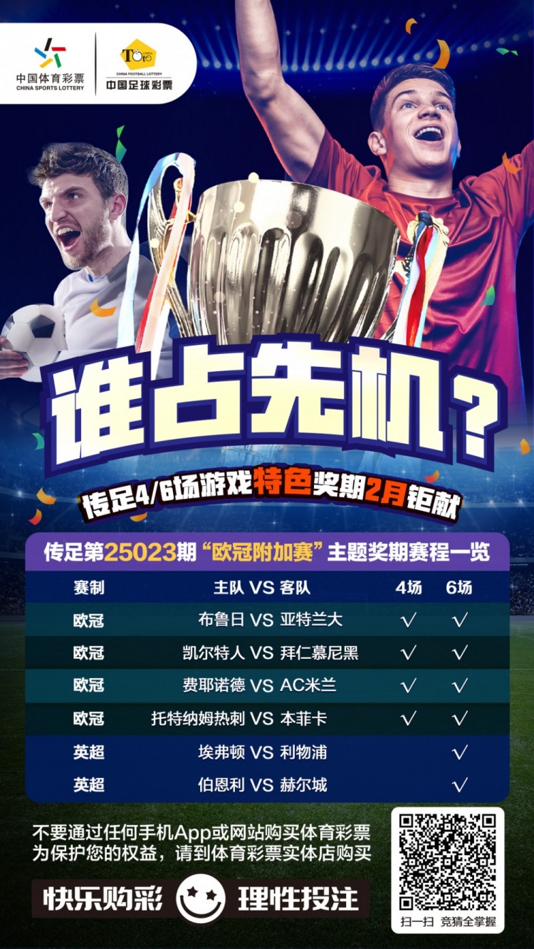  誰占先機？！傳足特色獎期第25023期聚焦歐冠附加賽